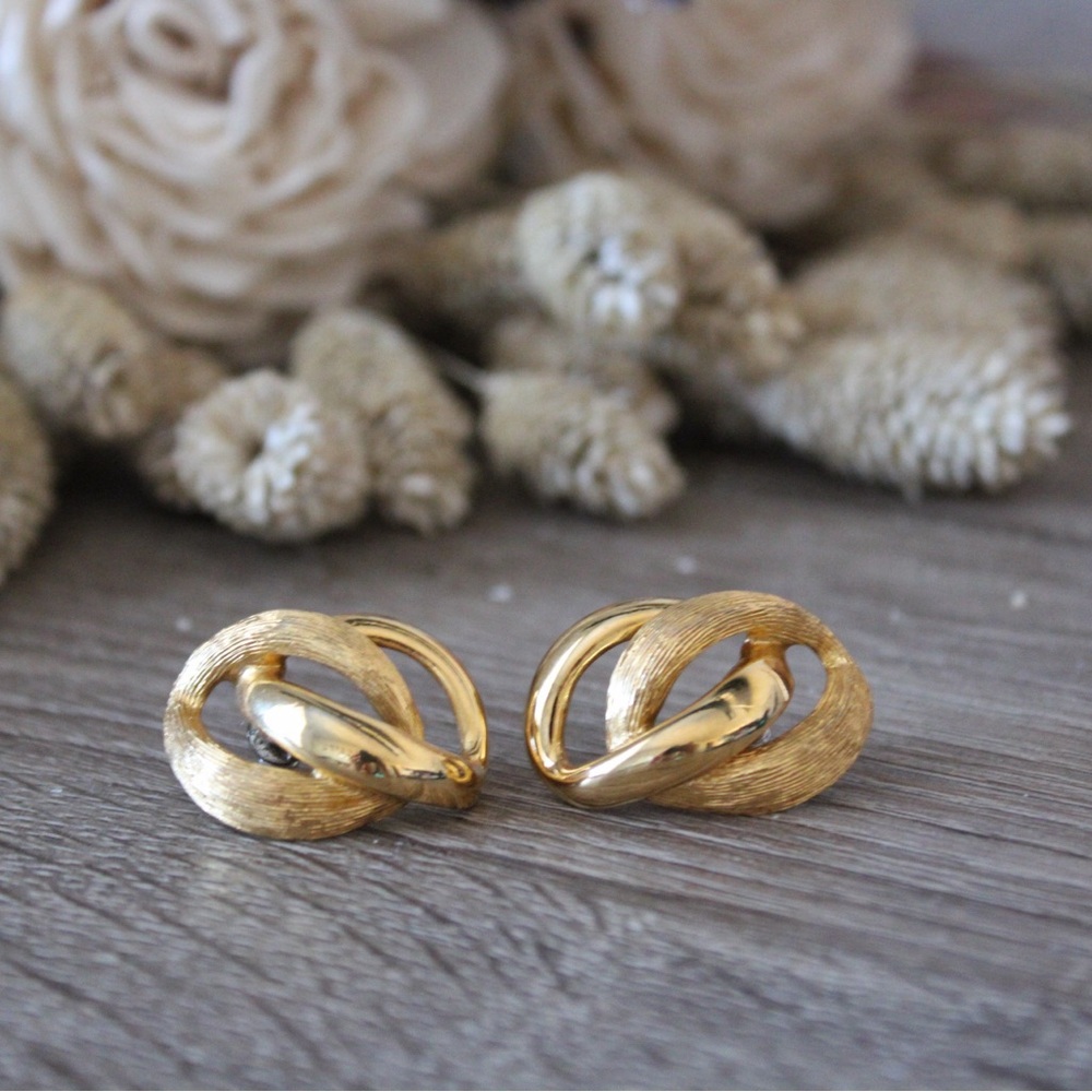 Napier Gold-Tone Twisted Earrings